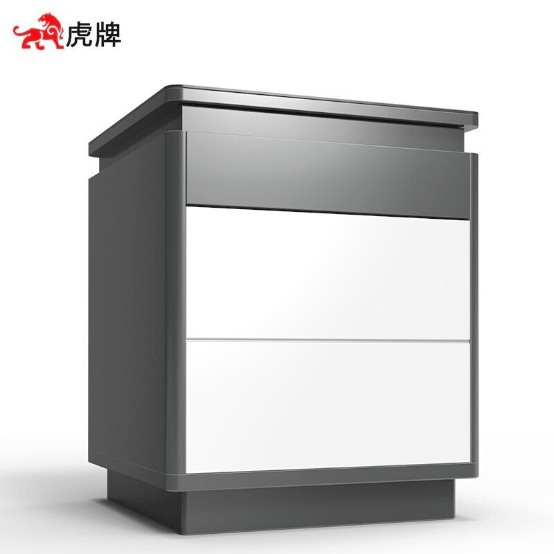 虎牌BGX-M/D-52充电式保险柜灰色53cm  钢化玻璃 隔板设计 USB双插口 指纹开锁 应急电池的照片